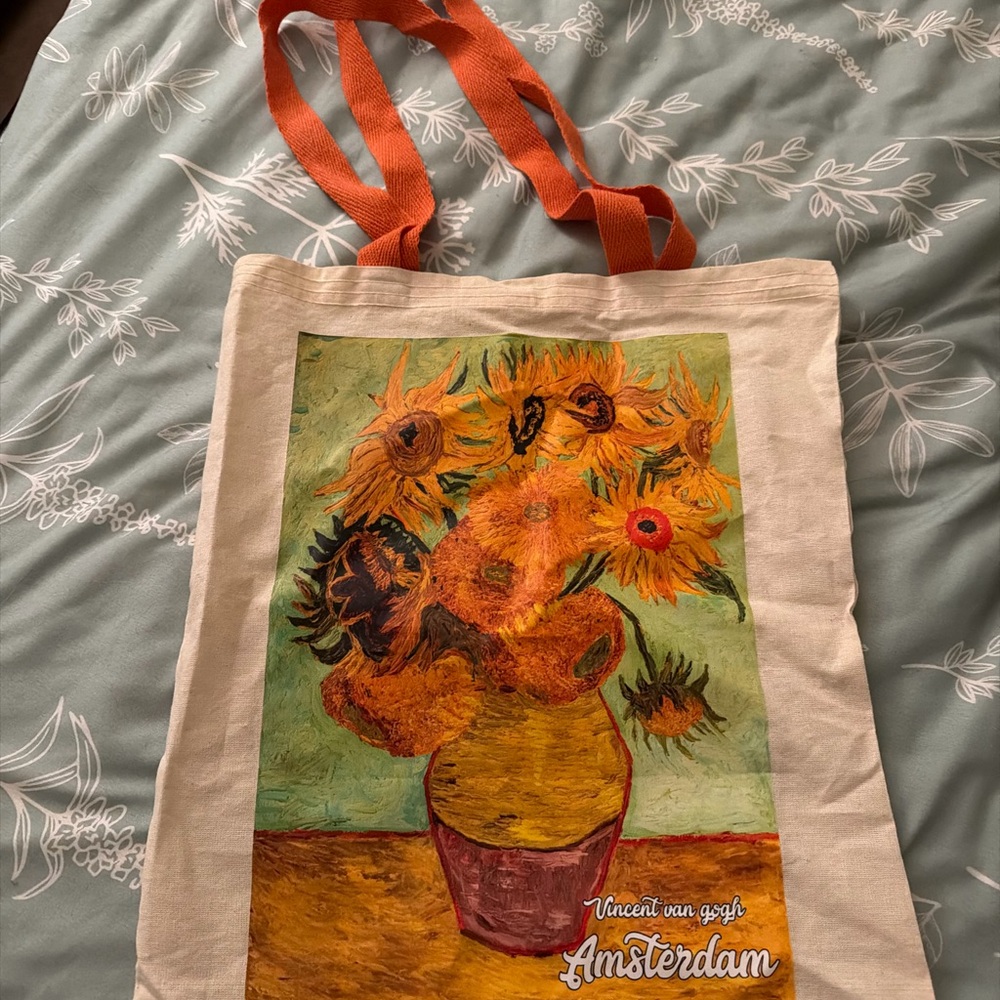 Vincent van Gogh Sunflowers Tote Bag - Multicolor
